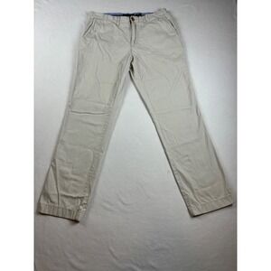 Tommy Hilfiger Chino Pants 36x34 Slim Fit Khaki Beige Stretch Casual